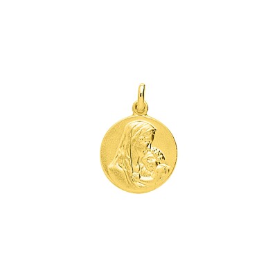 Médaille Vierge en or jaune