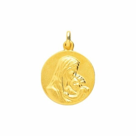 Médaille Vierge en or jaune