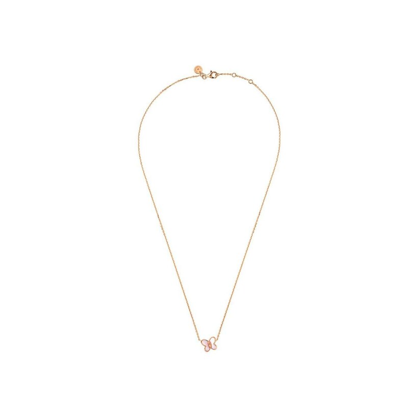 Collier Morganne Bello Eole en or rose et nacre rose