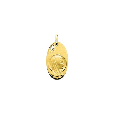 Médaille Vierge en or jaune