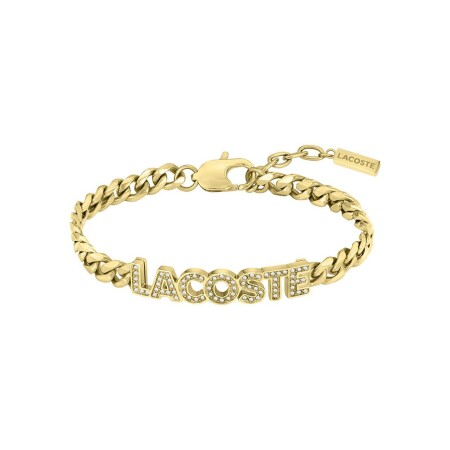 Bracelet Lacoste Script en métal doré