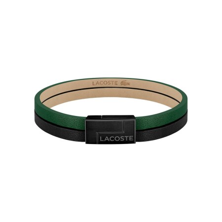 Bracelet Lacoste Traveler en acier et cuir