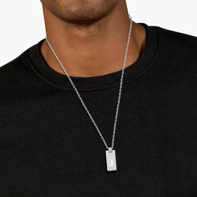 Collier Lacoste Baseline en acier PVD