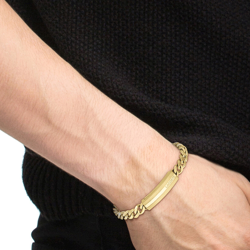 Bracelet Lacoste Adventurer en métal doré