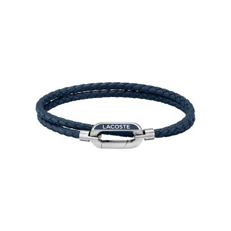 Bracelet Lacoste Starboard en acier et cuir