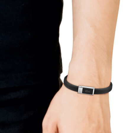 Bracelet Lacoste.12.12 en acier et silicone