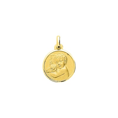 Médaille ange en or jaune