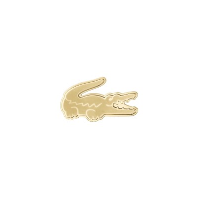 Broche Lacoste Crocodile en acier doré
