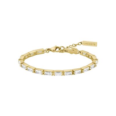 Bracelet Lacoste Duchess en acier doré et zircon