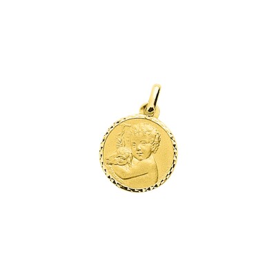Médaille ange en or jaune