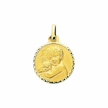 Médaille ange en or jaune