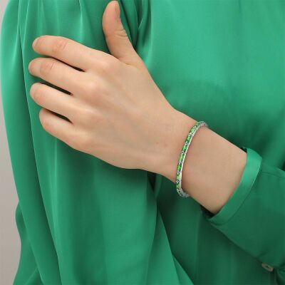 Bracelet Lacoste Duchess en acier et zircon