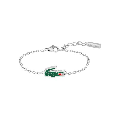 Bracelet Lacoste Cutie Croc en acier
