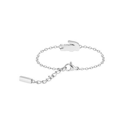 Bracelet Lacoste Cutie Croc en acier