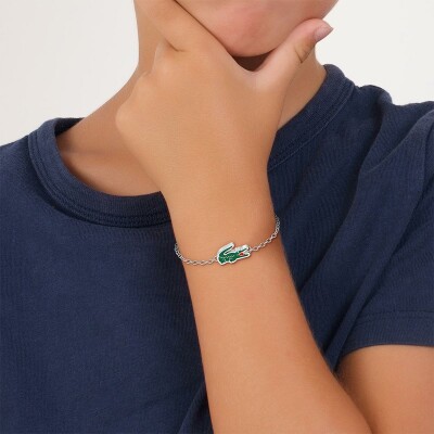 Bracelet Lacoste Cutie Croc en acier