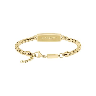 Bracelet Lacoste District en acier doré