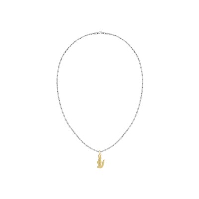 Collier Lacoste Arthor en acier doré