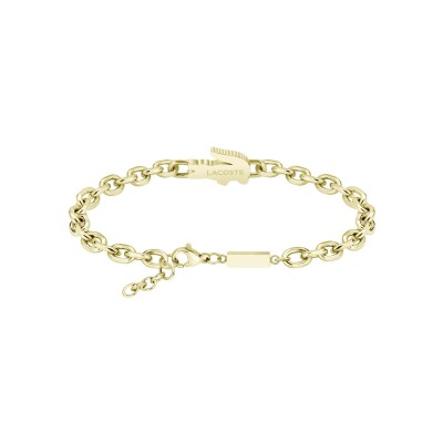 Bracelet Lacoste Arthor en acier doré et cristal