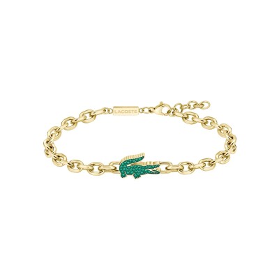 Bracelet Lacoste Arthor en acier doré et cristal