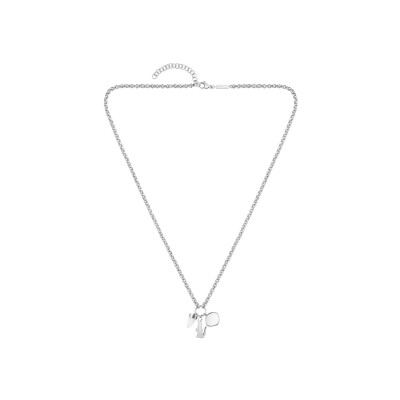 Collier Lacoste Umpire en acier et malachite