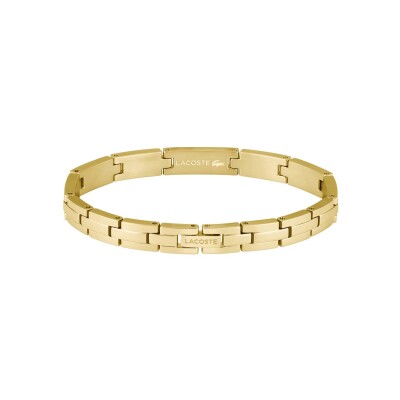 Bracelet Lacoste Stencil en acier doré