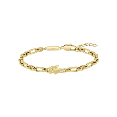 Bracelet Lacoste Arthor en acier doré