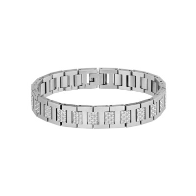 Bracelet Lacoste Metropole en acier et cristal