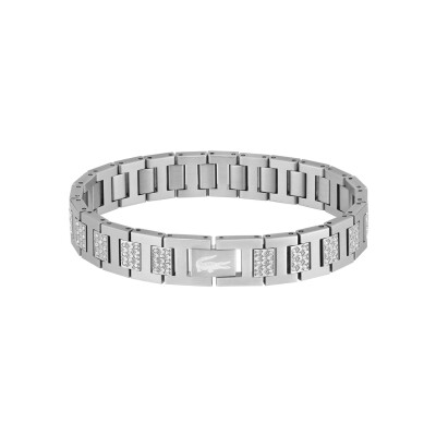 Bracelet Lacoste Metropole en acier et cristal