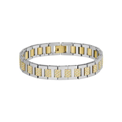 Bracelet Lacoste Metropole en acier et cristal