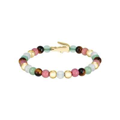 Bracelet Lacoste Matchpoint en acier doré