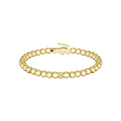 Bracelet Lacoste Matchpoint en acier doré et émail