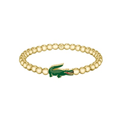 Bracelet Lacoste Matchpoint en acier doré et émail