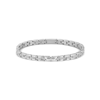 Bracelet Lacoste Metropole en acier et cristal