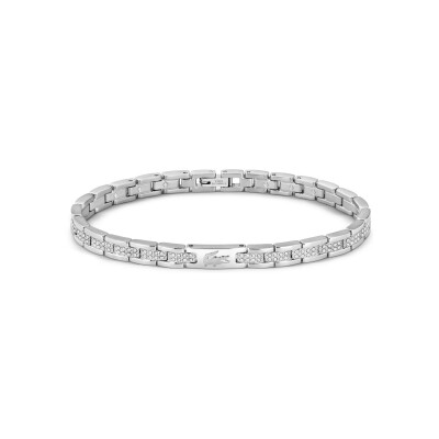 Bracelet Lacoste Metropole en acier et cristal