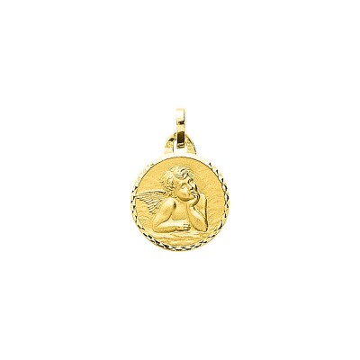 Médaille ange en or jaune