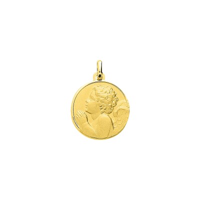 Médaille ange en or jaune