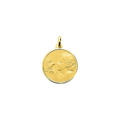 Médaille ange en or jaune