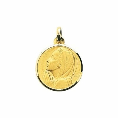 Médaille Vierge en or jaune