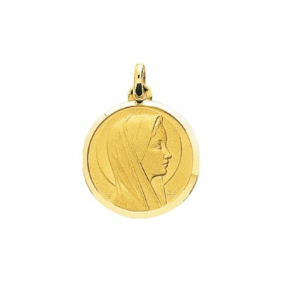 Médaille Vierge en or jaune