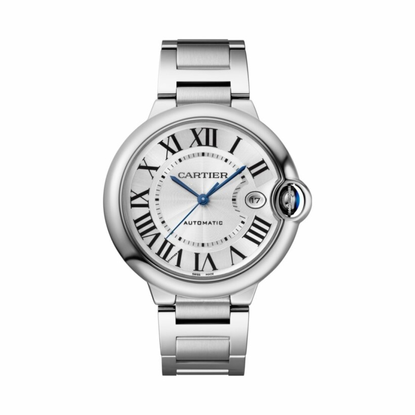 Ballon Bleu de Cartier watch, 40mm, automatic movement, steel