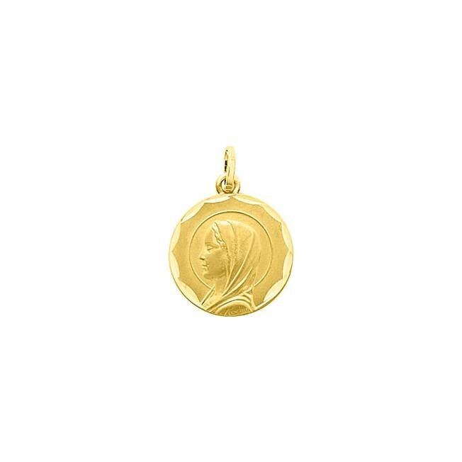 Médaille Vierge en or jaune