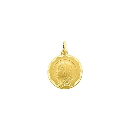 Médaille Vierge en or jaune