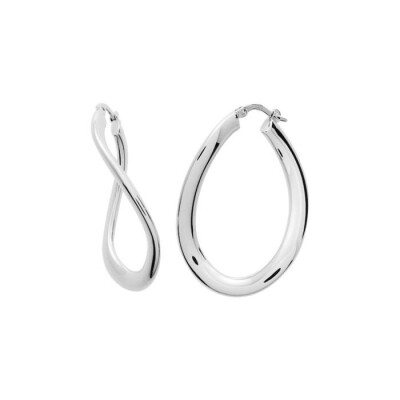 Boucles d'oreilles créoles en argent