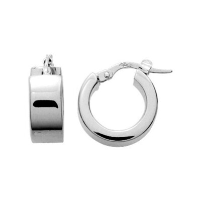 Boucles d'oreilles créoles en argent