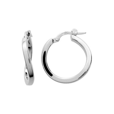 Boucles d'oreilles créoles en argent