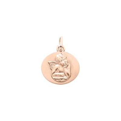 Médaille Ange en or rose