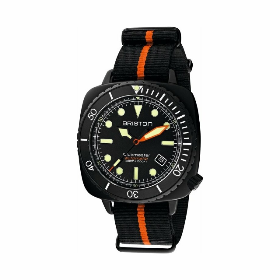 Briston Clubmaster Diver Pro HMS Date watch, PVD and Acetate