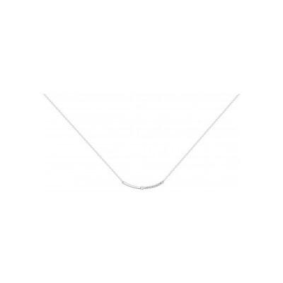 Collier La Garçonne en argent et diamant