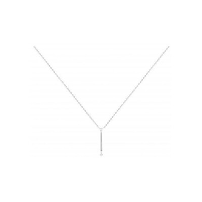Collier La Garçonne en argent et diamant