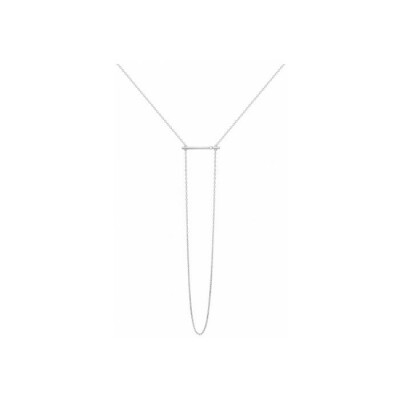 Collier La Garçonne en argent et diamant